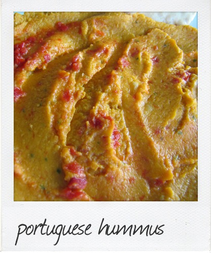 Portuguese Pumpkin Hummus for the Eggplant Hummus Pizza
